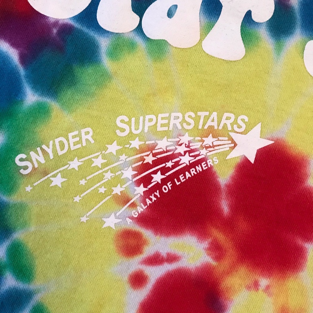 Be Kind Colorful Tie Dye T Shirt Size Medium Let Your Star Shine Festival Pride - Picture 7 of 9